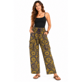 Cotton Yellow Sun Yoga Pant  R261607