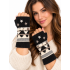 Woolen Fleece Lining Embroidery Hand Warmer R3