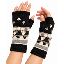 Woolen Fleece Lining Embroidery Hand Warmer R3