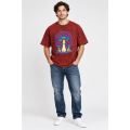 Cotton Floral Chakra Third Eye Mushroom T-Shirt  S261579