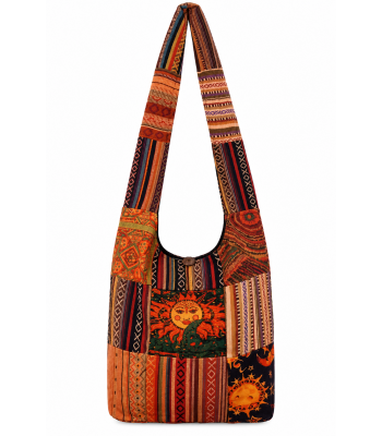Cotton Patchwork Kumari Sun Moon Sling Bag SR147
