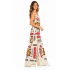 Cotton Vintage Feed Sack Tiger Overall Jumpsuit  KTF26246