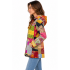 Cotton Multi Color Patchwork Zip Hood Kantha Jacket D1526