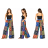 Cotton Patchwork Multi Mushroom Palazzo Trouser Pant DT71