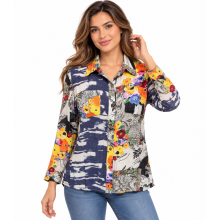 Women's Multi Pocket Tunic Shirt (KBS2208)