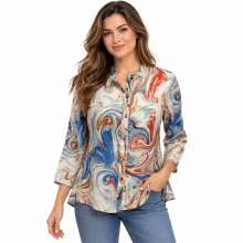 Women's Multi Patch Tunic Shirt KBS2207