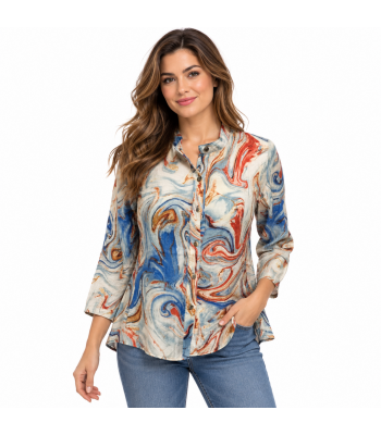 Women's Multi Patch Tunic Shirt KBS2207