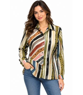 Women's Collar Tunic Shirt  KBS2209