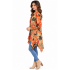 Women's Floral High Low button down Long Shirt KBS25003