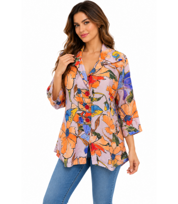 Women's Golden Multi  red button Cali Jacket KBS26111