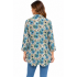 Women's Blue floral red button Sky  Jacket KBS26118
