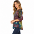 Women's Burnout  Single Pocket round neck 3/4 slv top KCT24703