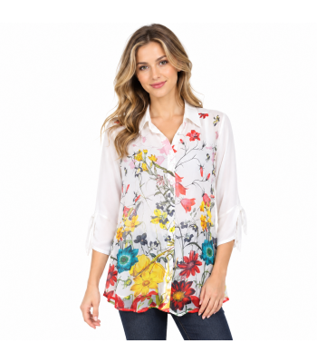 Women's Multi Floral  Rose Shirt KCT26124