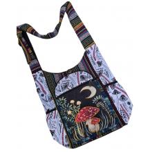 Cotton Patchwork Floral Mushroom Bag  KFC261593