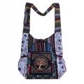 Cotton Multi Patchwork Tree of Life Mushroom Bag  KFC261594