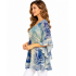Women's Sea Blue  Poncho KV2200