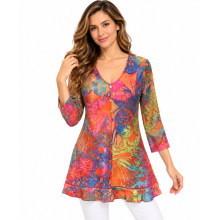 Women's Red Tunic (KV2214)