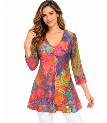 Women's Red Tunic (KV2214)