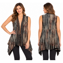 Women's Grand Canyon Net Burnout Open Front Vest KV23331