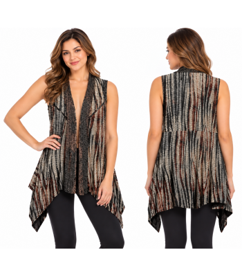 Women's Grand Canyon Net Burnout Open Front Vest KV23331