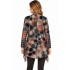 Women's Mountain Polka Waffle Knit Burnout Open Front Cardigan (KV238065)