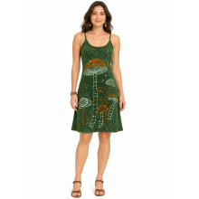 Cotton Mushroom Green Festival Dress LF261074
