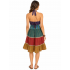 Cotton Patchwork Ombre Halter Dress LF261078