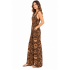 Cotton Patch Artwork Brown Sun Moon Jumpsuit Overall  LF26369