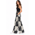 Cotton Multi Black and White Universal Wide Leg Palazzo Pant NC57