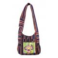 Cotton Side Pocket Bee Butterfly Lotus Bag  RIB261174