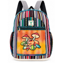 Hemp Mushroom  Frog with Capybara Backpack RIB3006