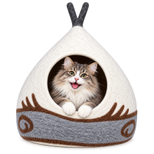 Felt Snowball l Cat Cave CC19