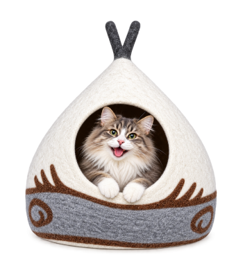 Felt Snowball l Cat Cave CC19