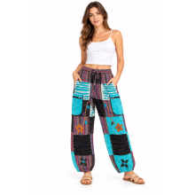 Crazy Flower Artwork Yoga Pant D1324