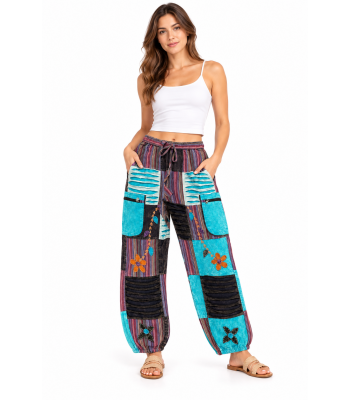 Crazy Flower Artwork Yoga Pant D1324 