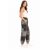Cotton Patchwork Grey Line Tribal Pant D1334