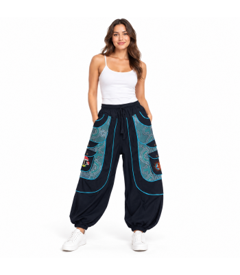 Embroidery Sun Moon  Mushroom Pant D1415 
