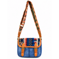 Canvas & leather Trim Cali  Sling Bag  K261354