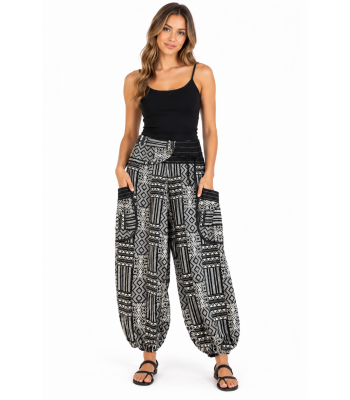 Cotton Stripe Patch Box Pocket Pant KTB446