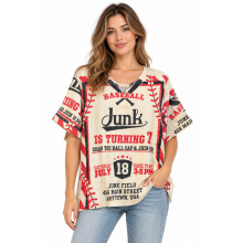 100% COTTON WOVEN WOMEN CROP  V NECK TOP  KTF26224