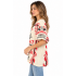 100% COTTON WOVEN WOMEN CROP  V NECK TOP  KTF26224
