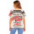Cotton Vintage Feed Sack Flour Mills Half Sleeve V Neck Top  KTF26228