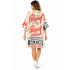 Cotton Vintage Feed Sack Hooded Pullover Dress KTF26243