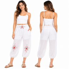 Cotton Emb Flower Trouser KTK330
