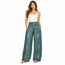 Silk Poly Multi  Assorted  Bobin Palazzo Pant MB25