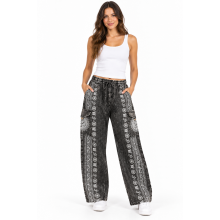 Cotton Multi Print Box Pocket Festival Yoga Om Pants NC2006