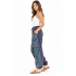 Cotton Purple Multi Yoga Pant NC39