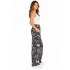 Cotton Sun Moon Patch Design Black and White Pant NC61