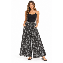 Cotton Sun Moon Galaxy Black and White Pant NC65