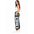 Cotton Patchwork Stonewashed Dark Sea Pant R25910